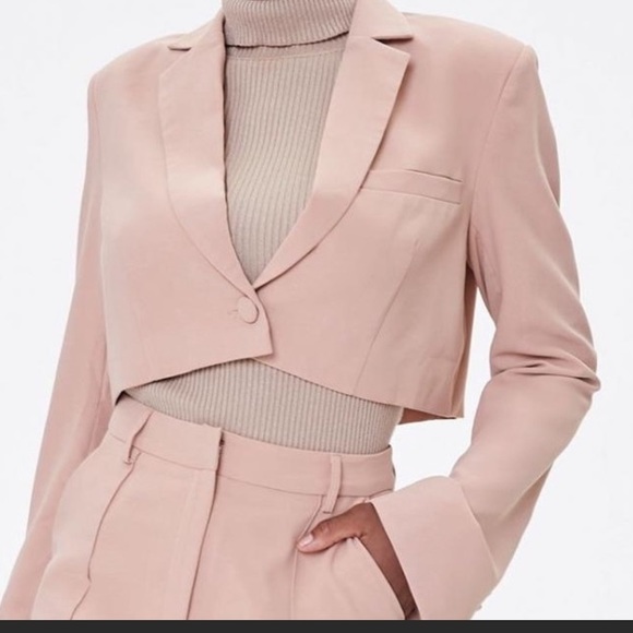 Forever 21 Jackets & Coats New Blush Pink Cropped Blazer Poshmark